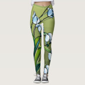 Liebliche Lily: zarter Tanz in springtime Serenity Leggings (Vorderseite)