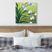 Liebliche Lily: zarter Tanz in springtime Serenity Leinwanddruck (Insitu (Schlafzimmer))