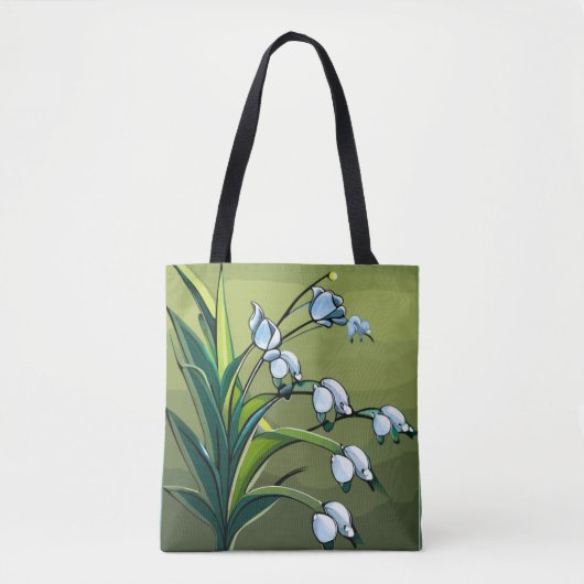 Liebliche Lily: zarter Tanz in springtime Serenity Tasche (Vorderseite)
