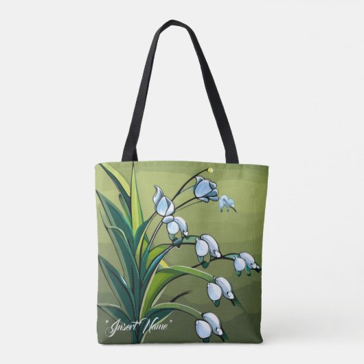 Liebliche Lily: zarter Tanz in springtime Serenity Tasche (Rückseite)