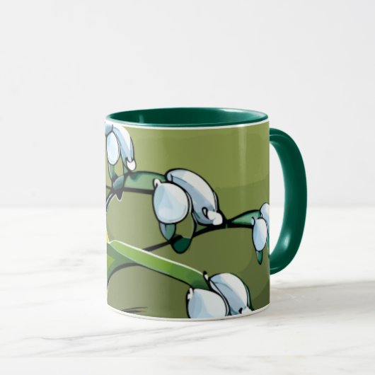 Liebliche Lily: zarter Tanz in springtime Serenity Tasse (VorderseiteRechts)