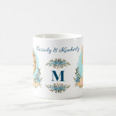 Liebliche Löwen Herr & Mrs. Personalisiert Monogra Kaffeetasse (Mittel)