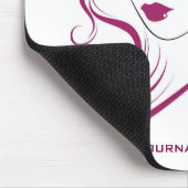 Liebliche Mädchen Ikone lila Haarstyling Branding Mousepad (Ecke)