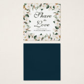 Liebliche Magnolia Blumenzettel (Vorne & Hinten)