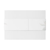 Liebliche Magnolia-Blütenband Einladungsbanderole (Rückseitenbeispiel)