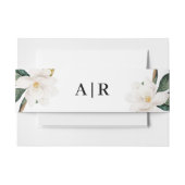 Liebliche Magnolia-Blütenband Einladungsbanderole (Vorderseite Beispiel)