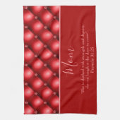 Liebliche Mama Red Geschirrtuch (Vertikal)