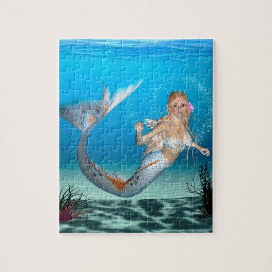 Liebliche Meerjungfrau Puzzle (Vertikal)