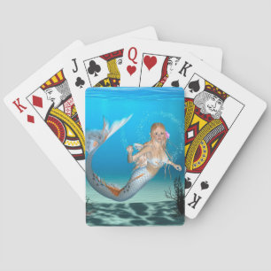 Liebliche Meerjungfrau Spielkarten