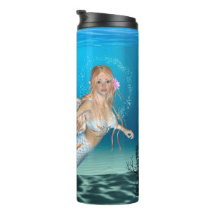 Liebliche Meerjungfrau Thermosbecher