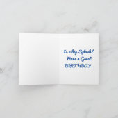 Liebliche Mermaid Birthday Grußkarte Karte (Innenseite)