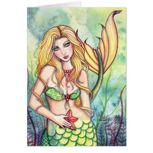 Liebliche Mermaid Card von Molly Harrison (Vorne)