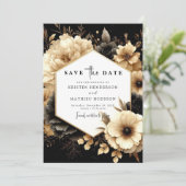 Liebliche Minimalistische Hochzeit Save The Date (Stehend Vorderseite)