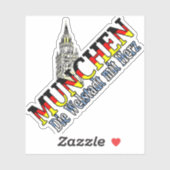 Liebliche Mode München Bayern Deutschland Aufkleber (Blatt)