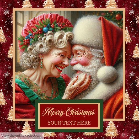 Liebliche Mr. und Mrs. Claus Red Gold Badtuch Badhandtuch Set