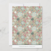 Liebliche Muster Weihnachts-Weihnachtsfotos Karten (Rückseite)