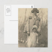 Liebliche Mutter und Tochter Postkarte (Vorne/Hinten)