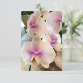 Liebliche Orchids Dankeskarte (Stehend Vorderseite)