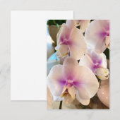 Liebliche Orchids Dankeskarte (Vorne/Hinten)