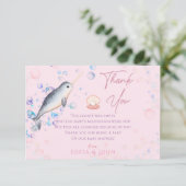 Liebliche Ozean Baby Narwhal & Blasen Danke Auto (Stehend Vorderseite)