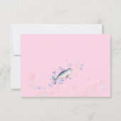 Liebliche Ozean Baby Narwhal & Blasen Danke Auto (Rückseite)