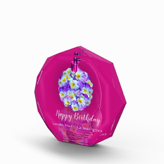 Liebliche Pansy Atomizer Geburtstagspartei Fotoblock (Rechts)