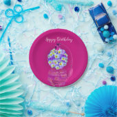 Liebliche Pansy Atomizer Geburtstagspartei Pappteller (Party)