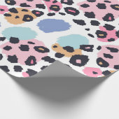 Liebliche Pastel Leopard Spots Geschenkpapier (Ecke)
