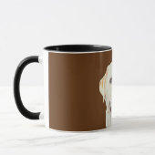 Liebliche Pastel Zeichnend Gelbe Labrador Tasse (Links)