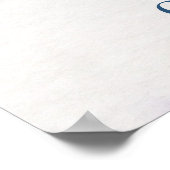 Liebliche Penguin-Familie Wasserfarbe Poster (Ecke)