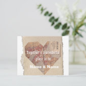 Liebliche personalisierte Karte für Ihren Liebsten (Stehend Vorderseite)