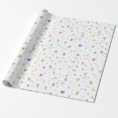 Liebliche Planeten Geschenkpapier (Ungerollt)