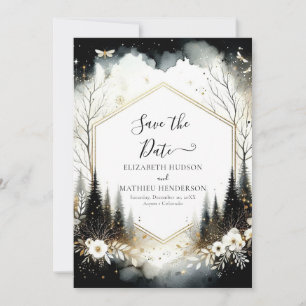 Liebliche Printable Bezaubernde Waldhochzeit Save The Date