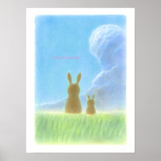 Liebliche Rabbits Poster