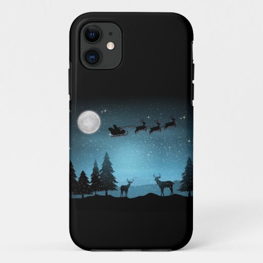 Liebliche Reindeer At Night Case-Mate iPhone Hülle (Rückseite)