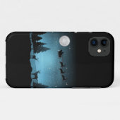 Liebliche Reindeer At Night Case-Mate iPhone Hülle (Rückseite (Horizontal))