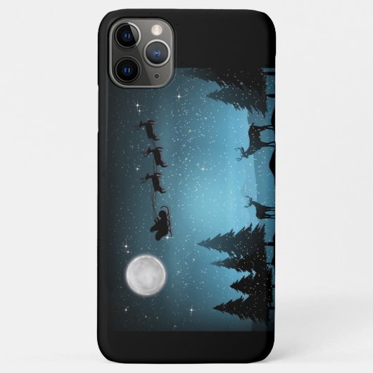 Liebliche Reindeer At Night Case-Mate iPhone Hülle (Rückseite)