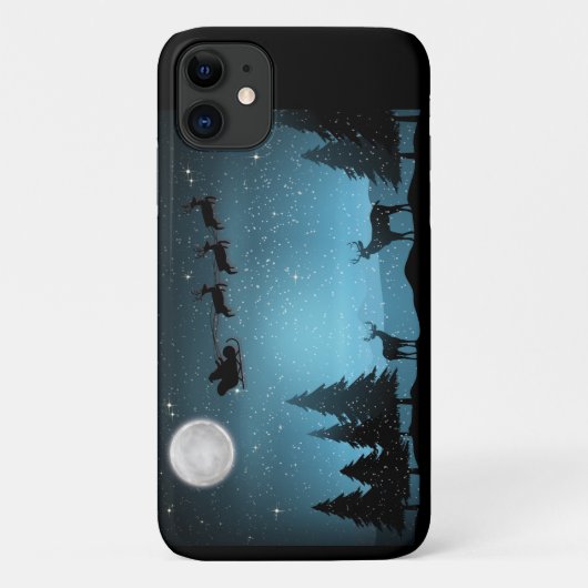 Liebliche Reindeer At Night Case-Mate iPhone Hülle (Rückseite)