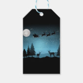 Liebliche Reindeer At Night Geschenkanhänger (Vorderseite)