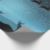 Liebliche Reindeer At Night Geschenkpapier (Ecke)