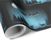 Liebliche Reindeer At Night Geschenkpapier (Rolleneckpunkt)