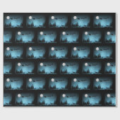 Liebliche Reindeer At Night Geschenkpapier (Flach)