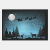 Liebliche Reindeer At Night Geschenkpapier Set (Vorderseite 2)