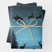 Liebliche Reindeer At Night Geschenkpapier Set (Beispiel)
