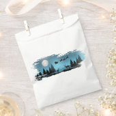 Liebliche Reindeer At Night Geschenktütchen (Ausgeschnitten)