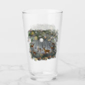 Liebliche Reindeer At Night Glas (Vorderseite)