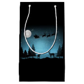 Liebliche Reindeer At Night Kleine Geschenktüte (Vorderseite)