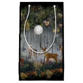 Liebliche Reindeer At Night Kleine Geschenktüte (Vorderseite)