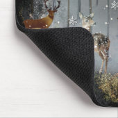 Liebliche Reindeer At Night Mousepad (Ecke)
