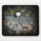 Liebliche Reindeer At Night Mousepad (Vorne)